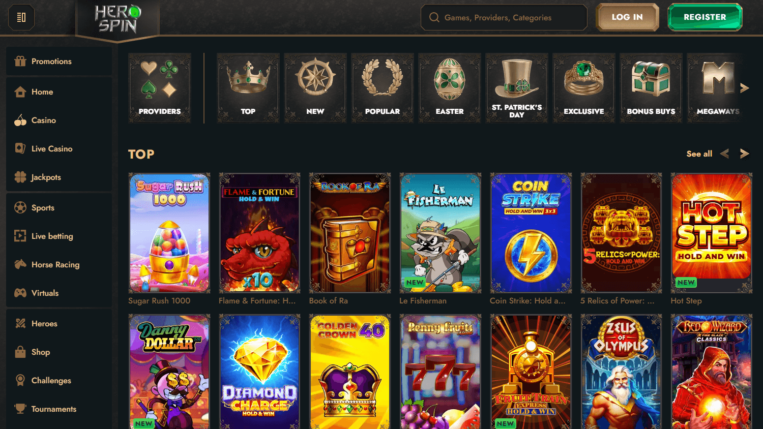 HeroSpin Login Homepage – Ein Review für Spieler aus Deutschland