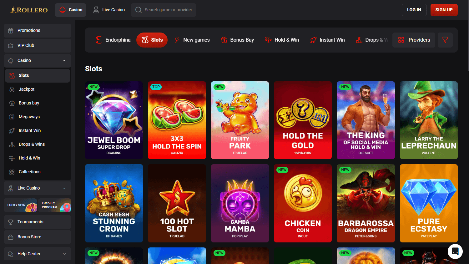 Review: Das Online Casino Rollero1 für Spieler aus Deutschland