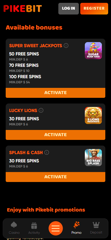 Pikebit_Casino_promotions_mobile