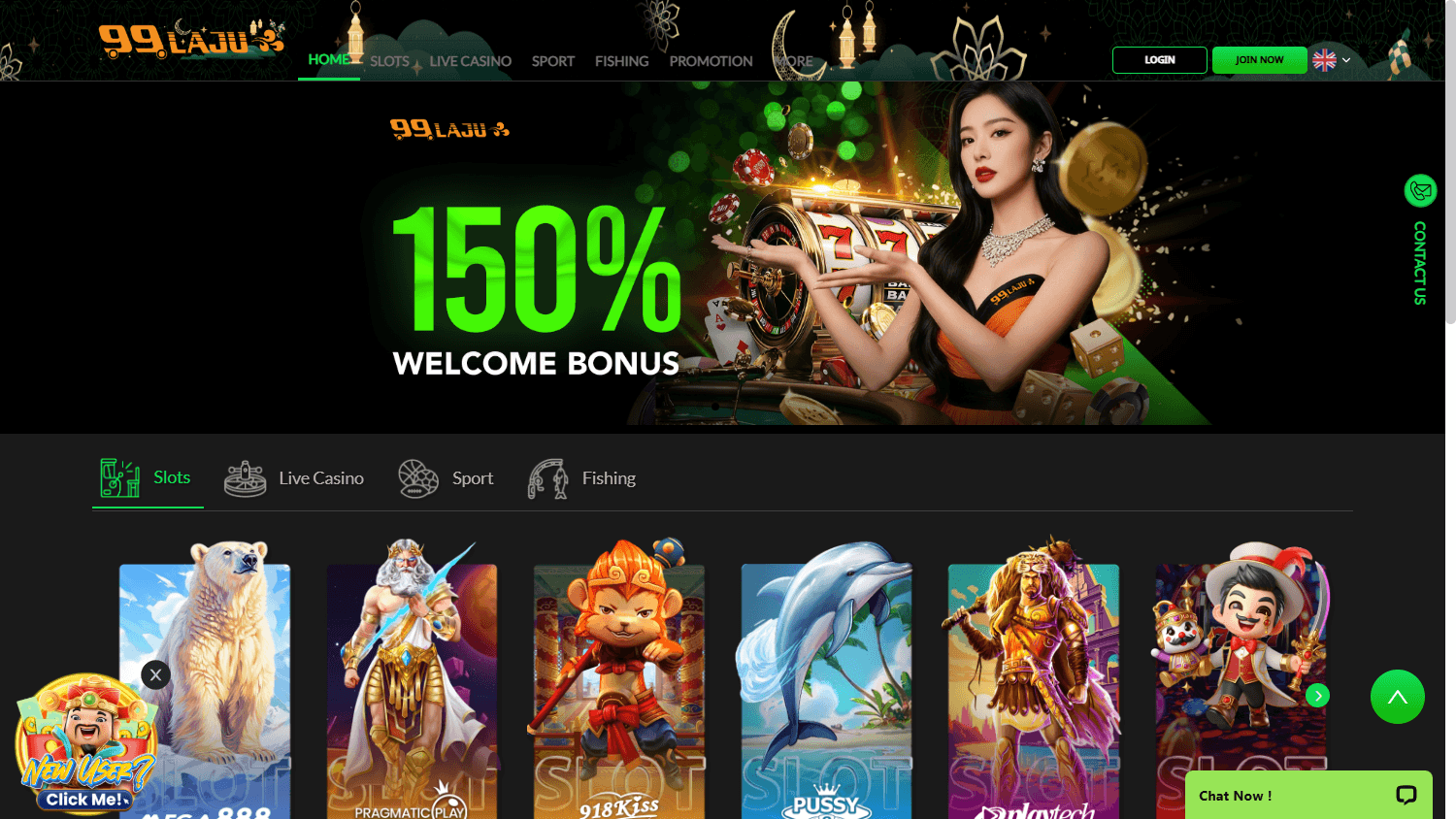 99laju_casino_homepage_desktop