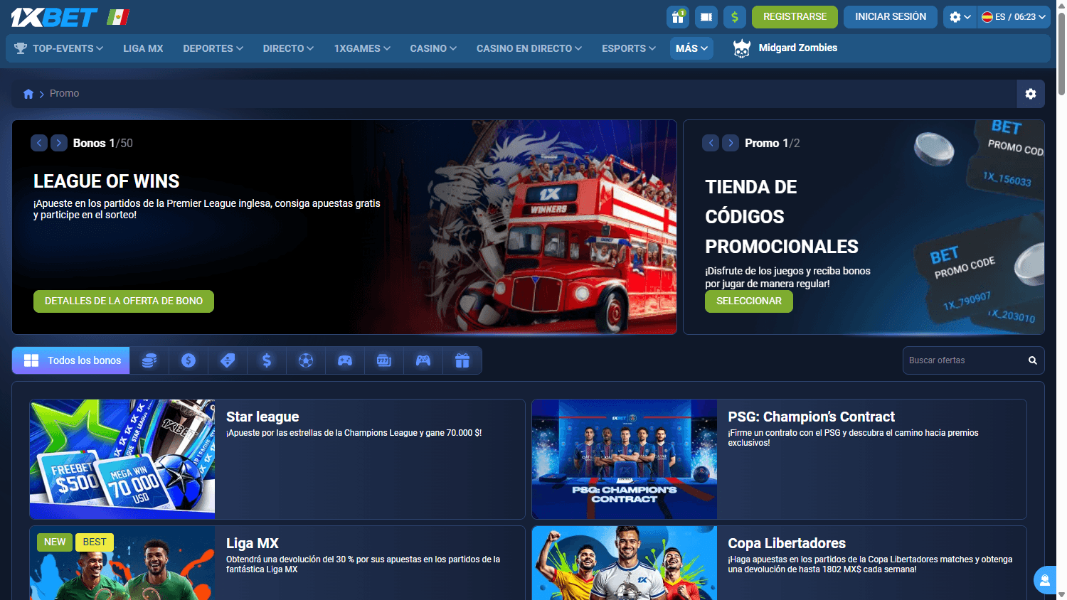 1xbet_casino_mx_promotions_desktop