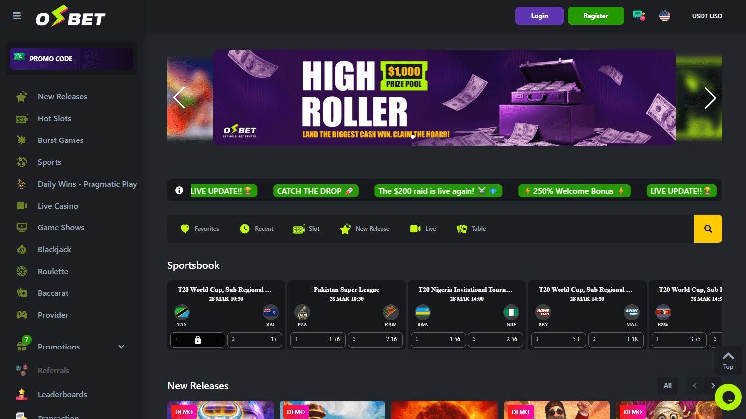 osbet_casino_homepage_desktop
