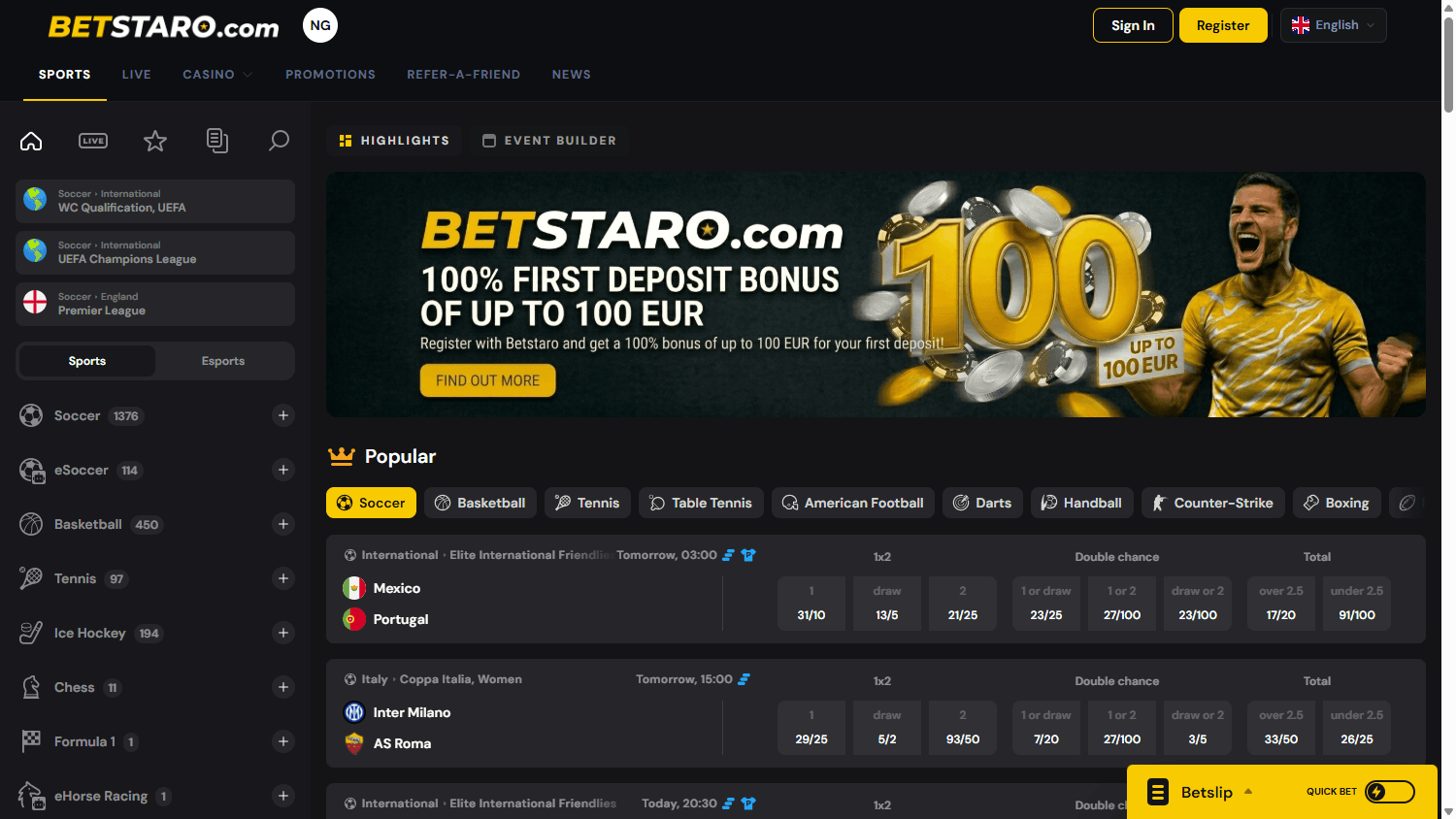 betstaro_casino_homepage_desktop