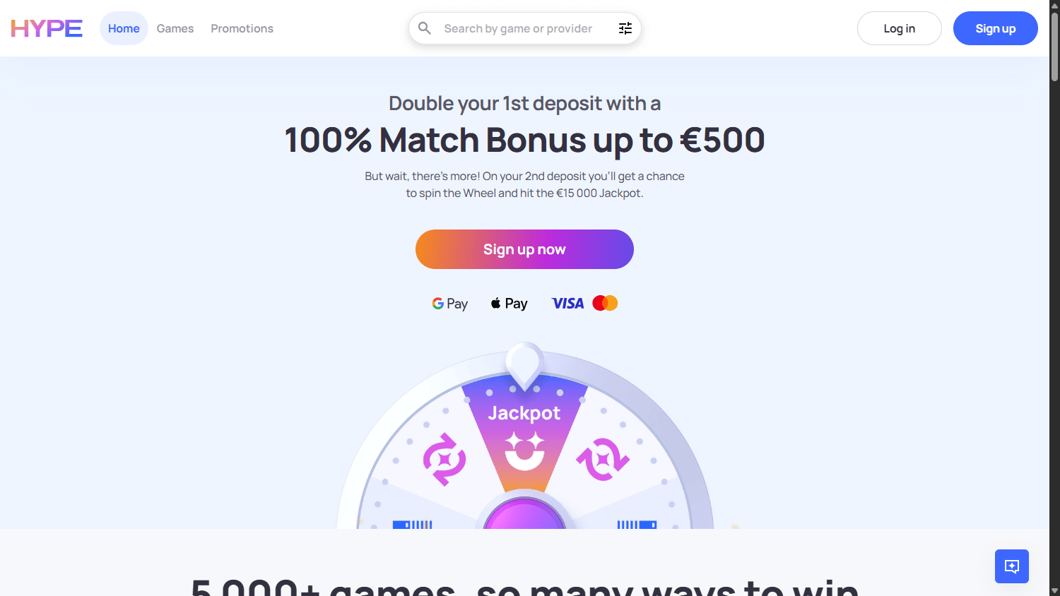 hypekasino_casino_homepage_desktop