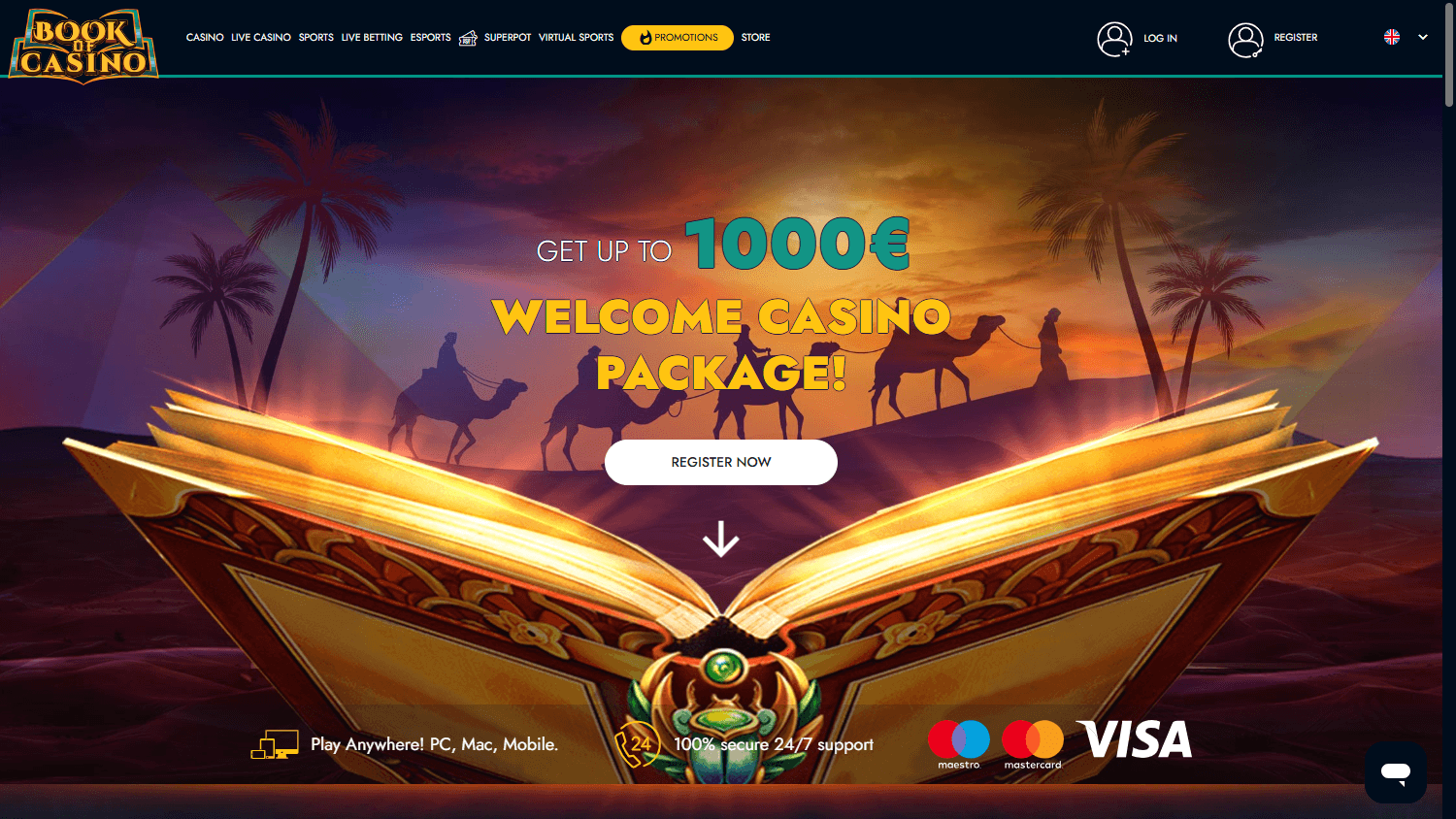 BookofBet Casino Freispiele – Review für Spieler aus Deutschland