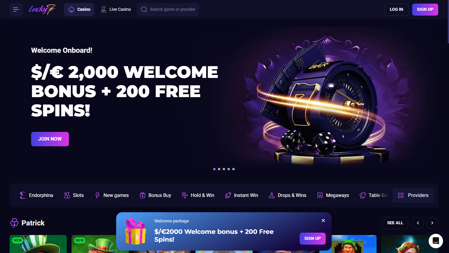 Lucky seven casino online