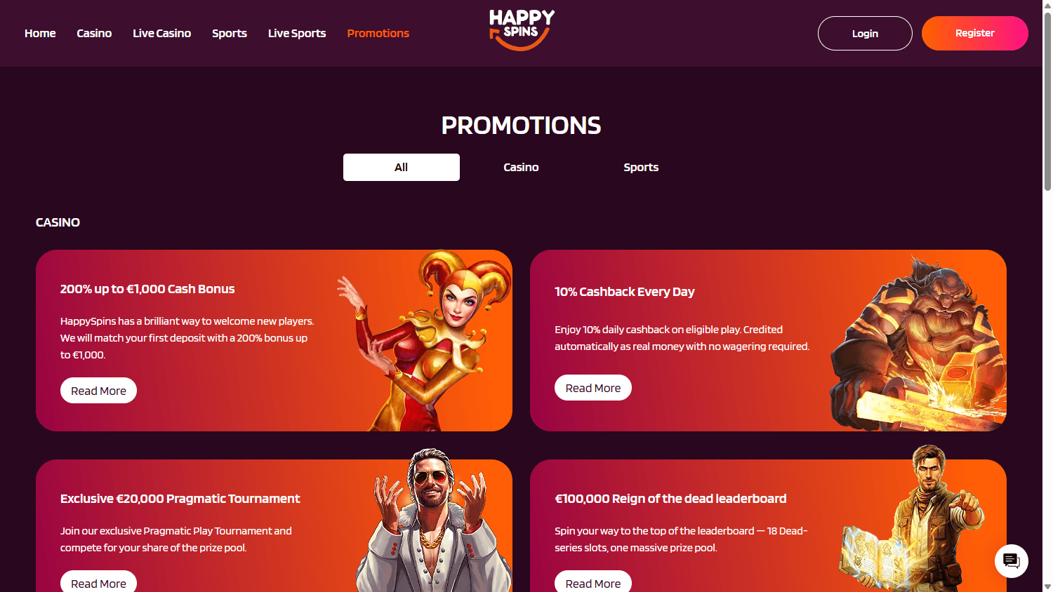 happyspins_casino_promotions_desktop