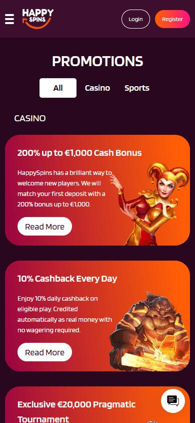 happyspins_casino_promotions_mobile