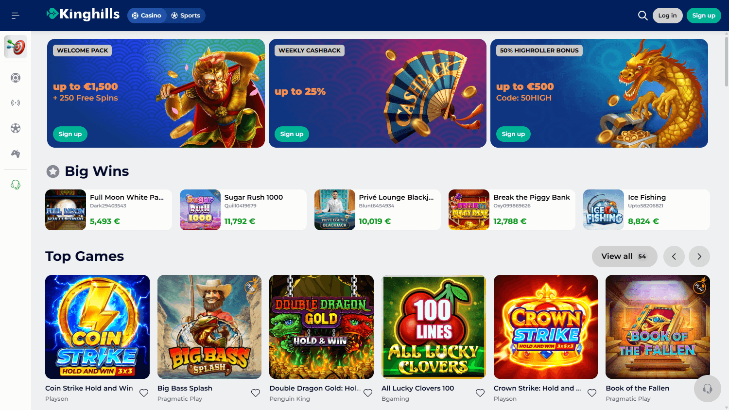 Kinghills casino login