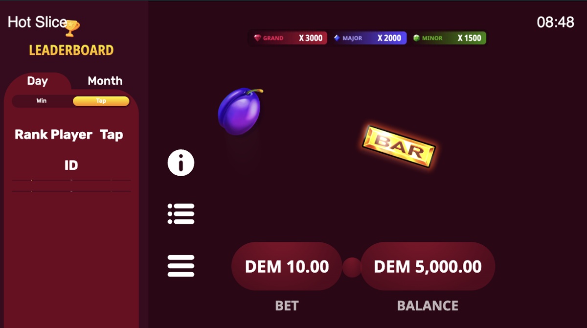 Hot Slice doesn't have a fixed number of paylines