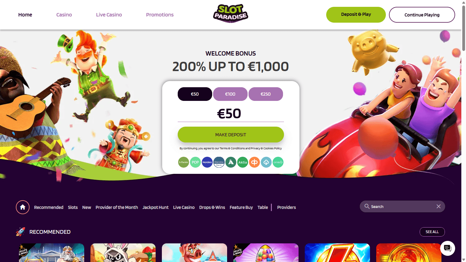 slotparadise_casino_homepage_desktop