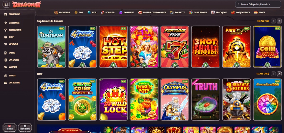 Dragonia is a top online casino in Alberta