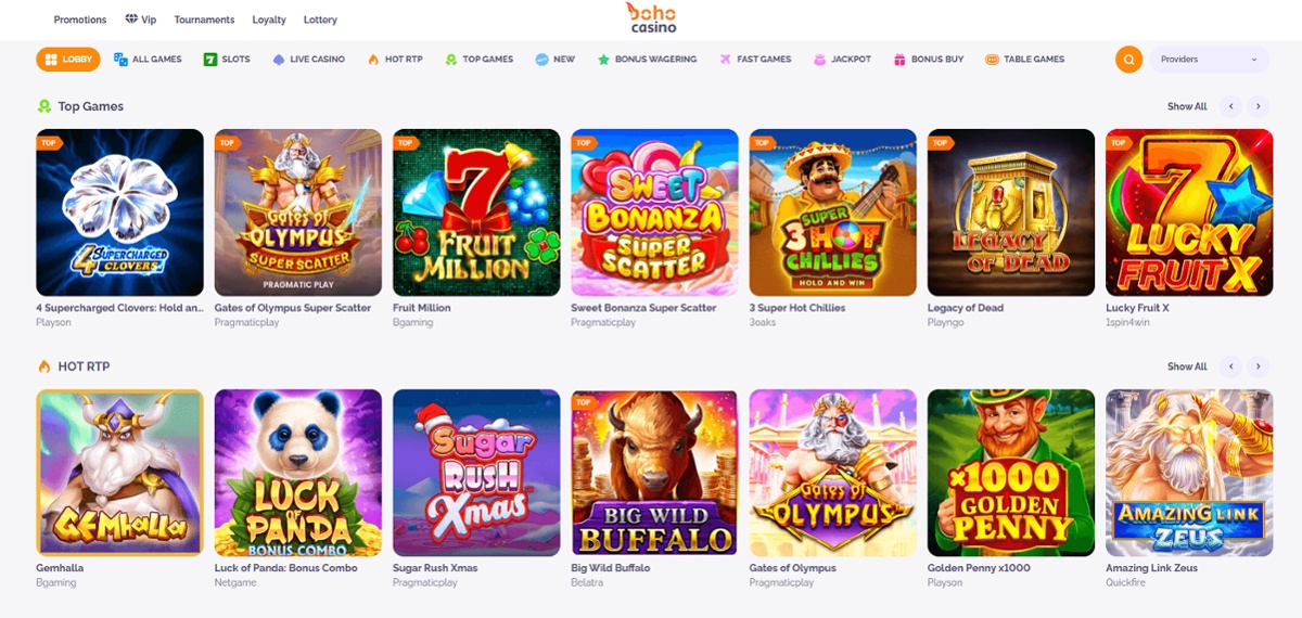 Boho Casino is one of Alberta's best online gambling sites