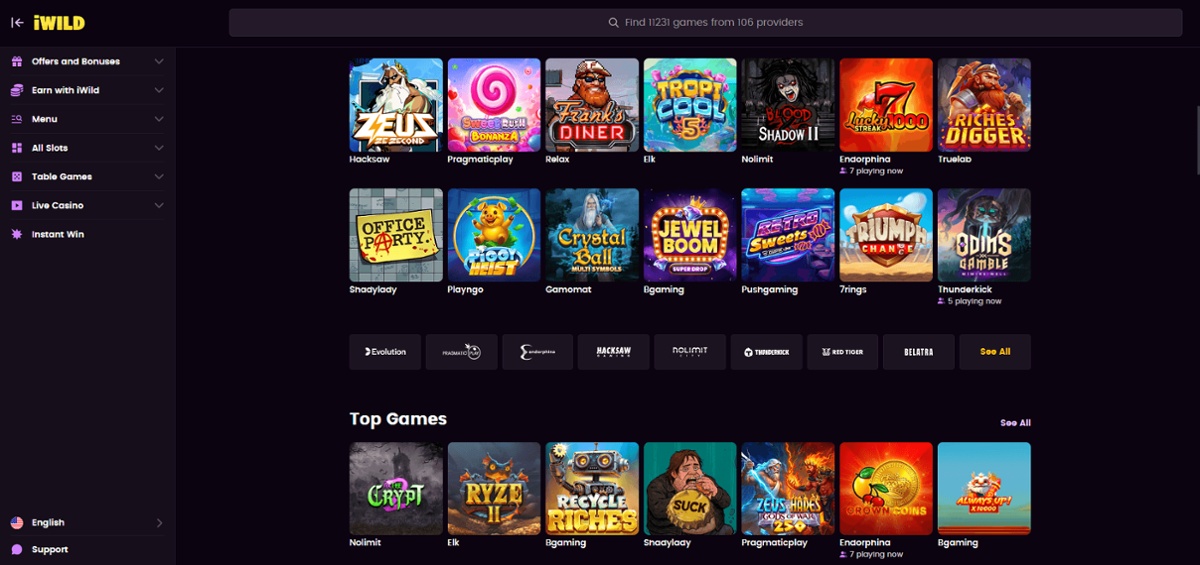 iWild is a standout pick among Alberta online casinos