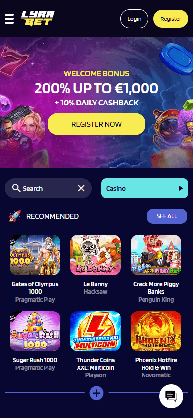 lyrabet_casino_homepage_mobile