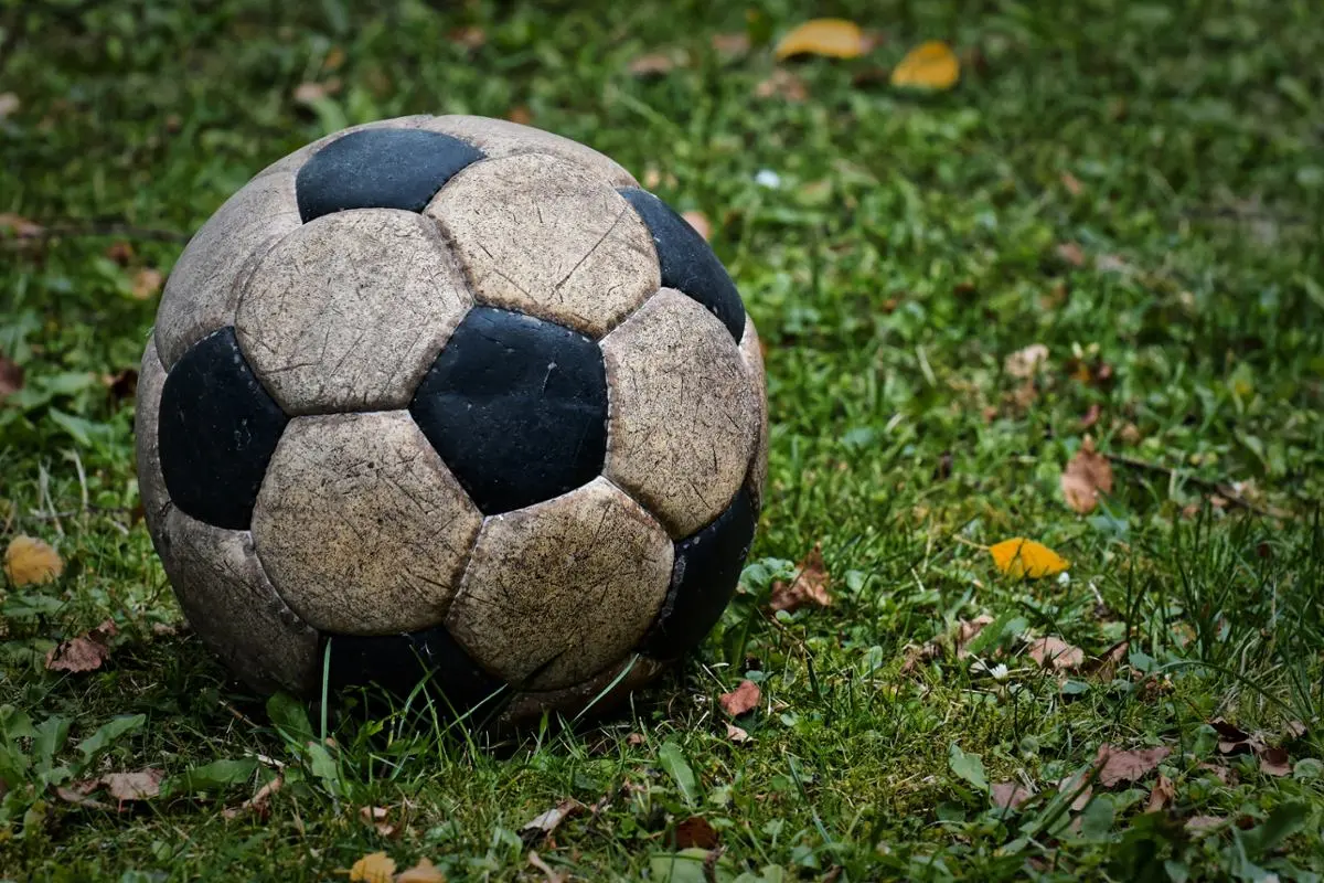 old-leather-soccer-ball
