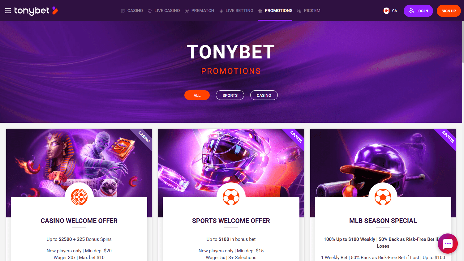 tonybet_casino_on_promotions_desktop