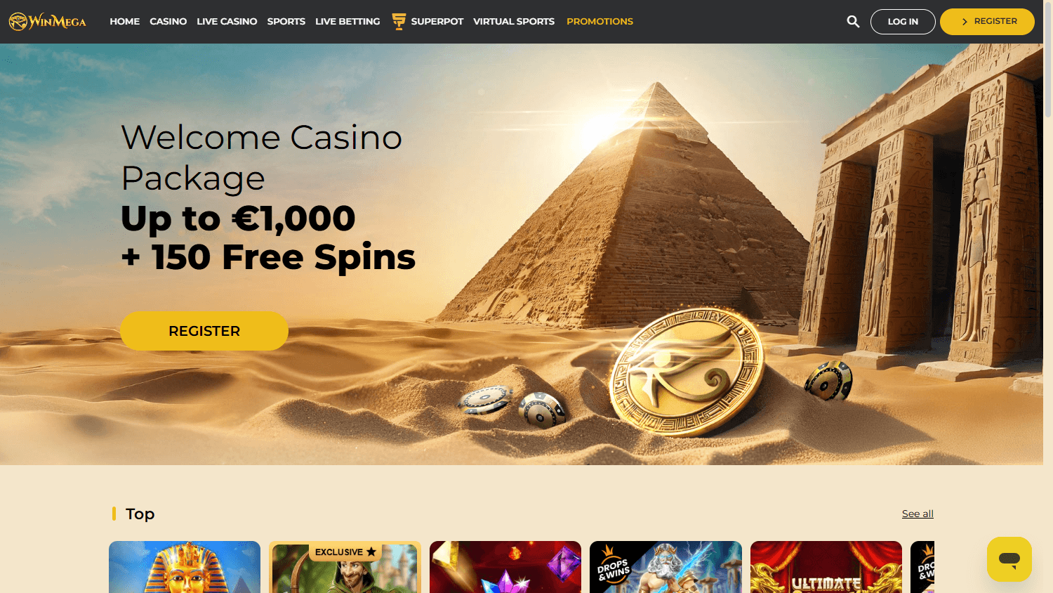 winmega_casino_homepage_desktop