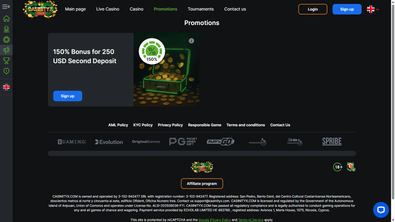 casinityx_casino_promotions_desktop
