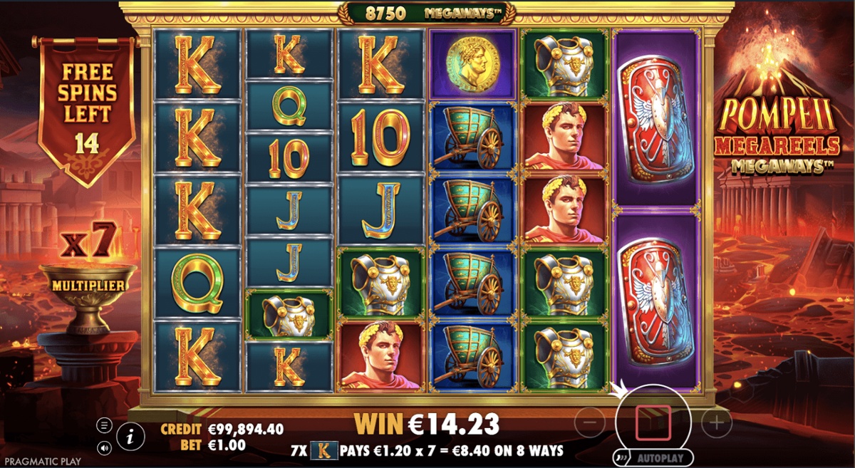 The Free Spins round comes with Multipliers