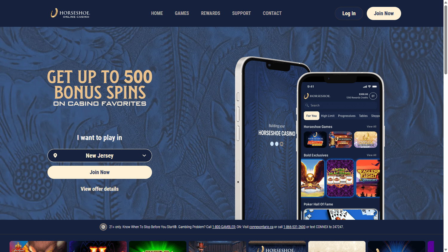 Horsehoe_Casino_homepage_desktop