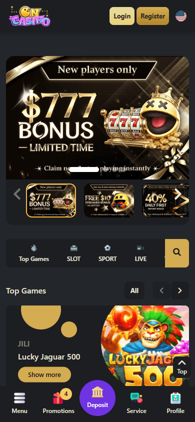 ONCASINO_homepage_mobile