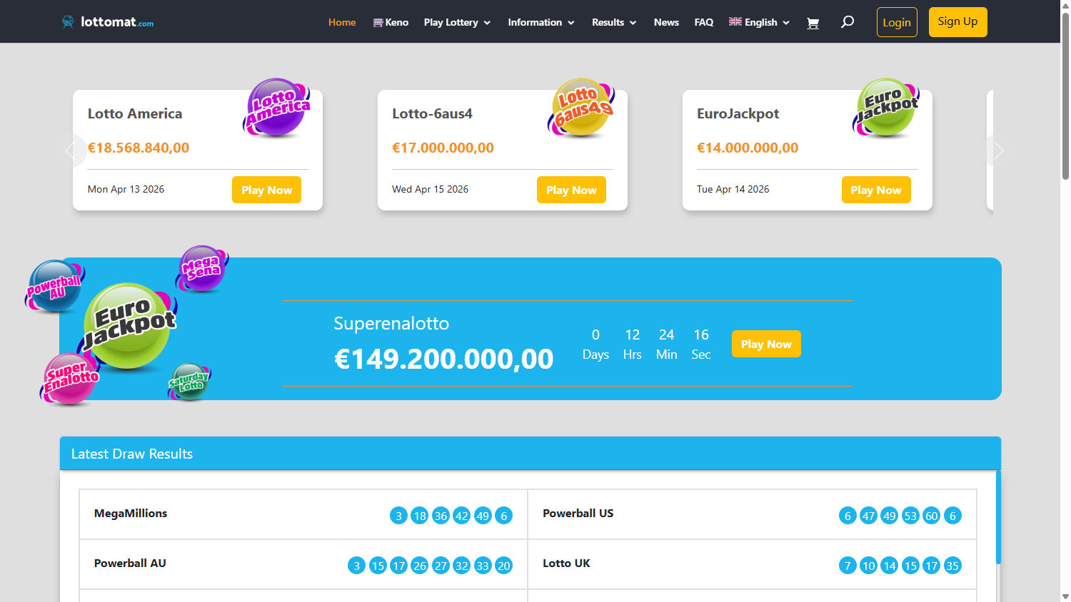 win Lotto Casino bonus spins offer