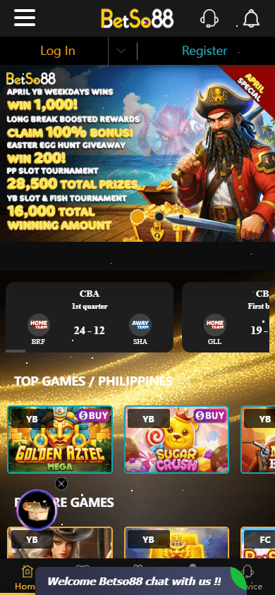 Betso88_Casino_homepage_mobile