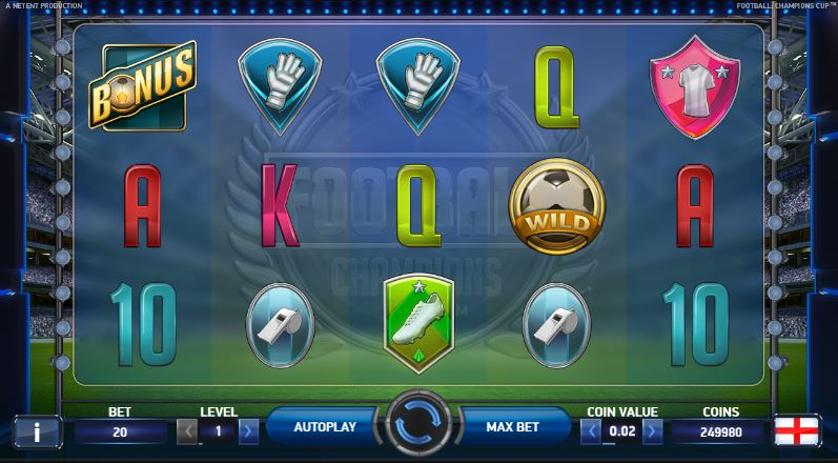 Football champions cup slot machines