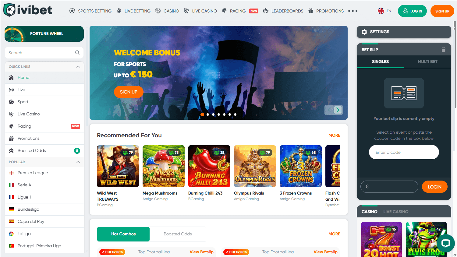 IviBet_Casino_homepage_desktop