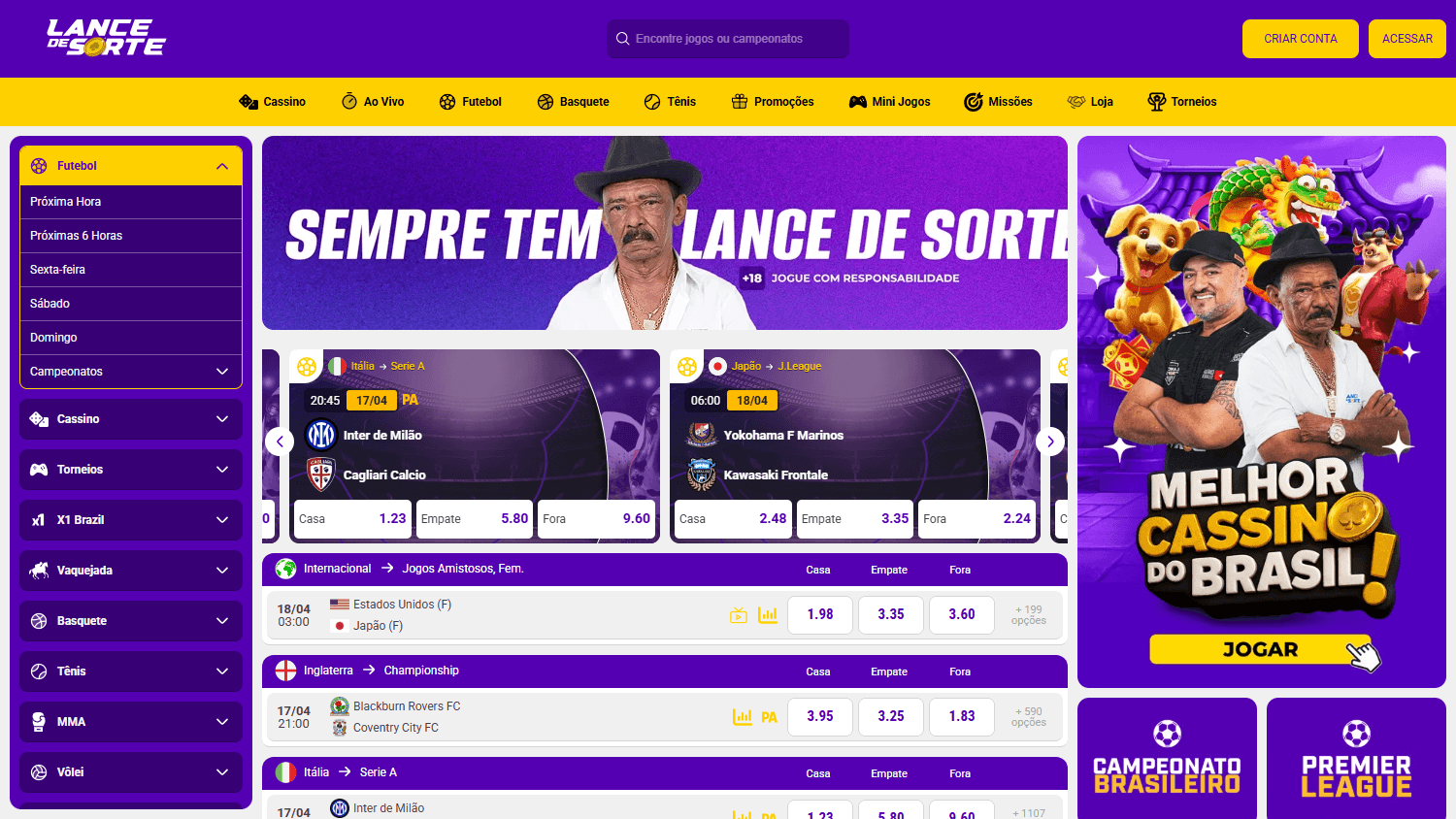 Lance_de_Sorte_Casino_homepage_desktop