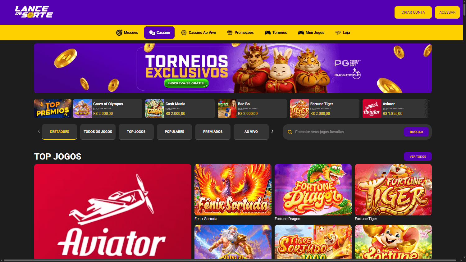 Lance_de_Sorte_Casino_game_gallery_desktop