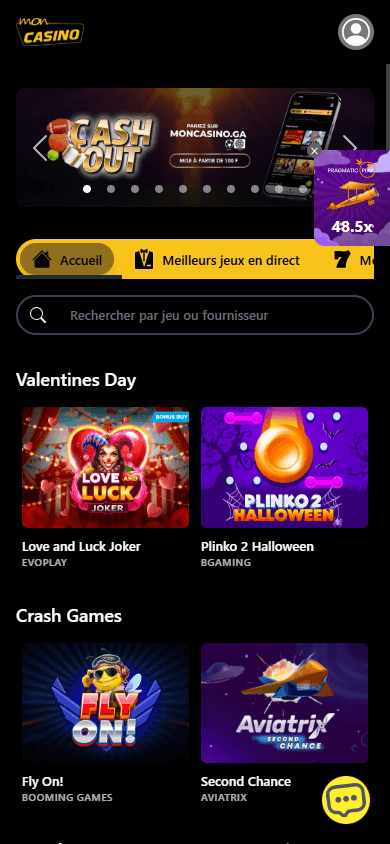 moncasino_homepage_mobile
