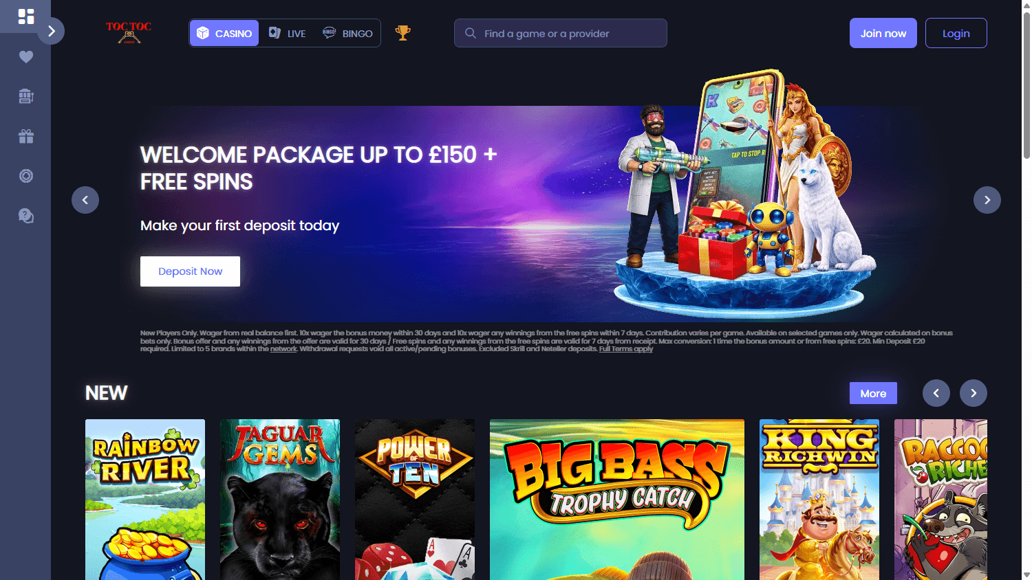 Toctoc_Casino_homepage_desktop