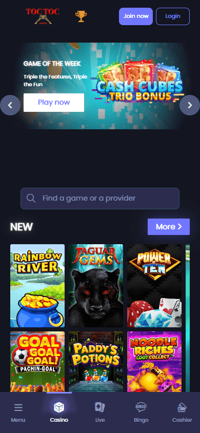 Toctoc_Casino_homepage_mobile