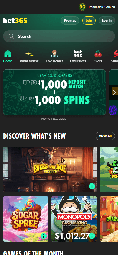 bet365_Casino_NJ_homepage_mobile