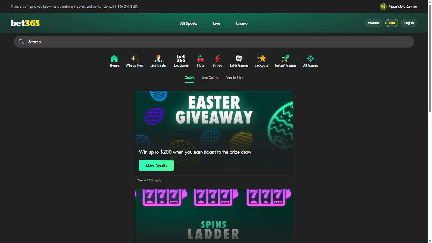 bet365_Casino_NJ_promotions_desktop
