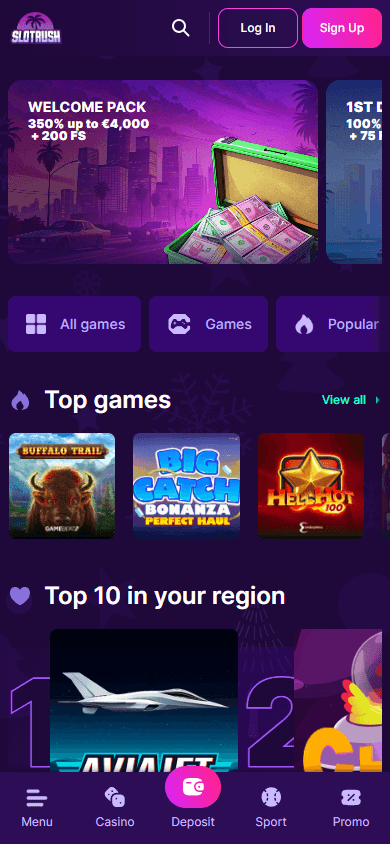 slot_rush_casino_homepage_mobile