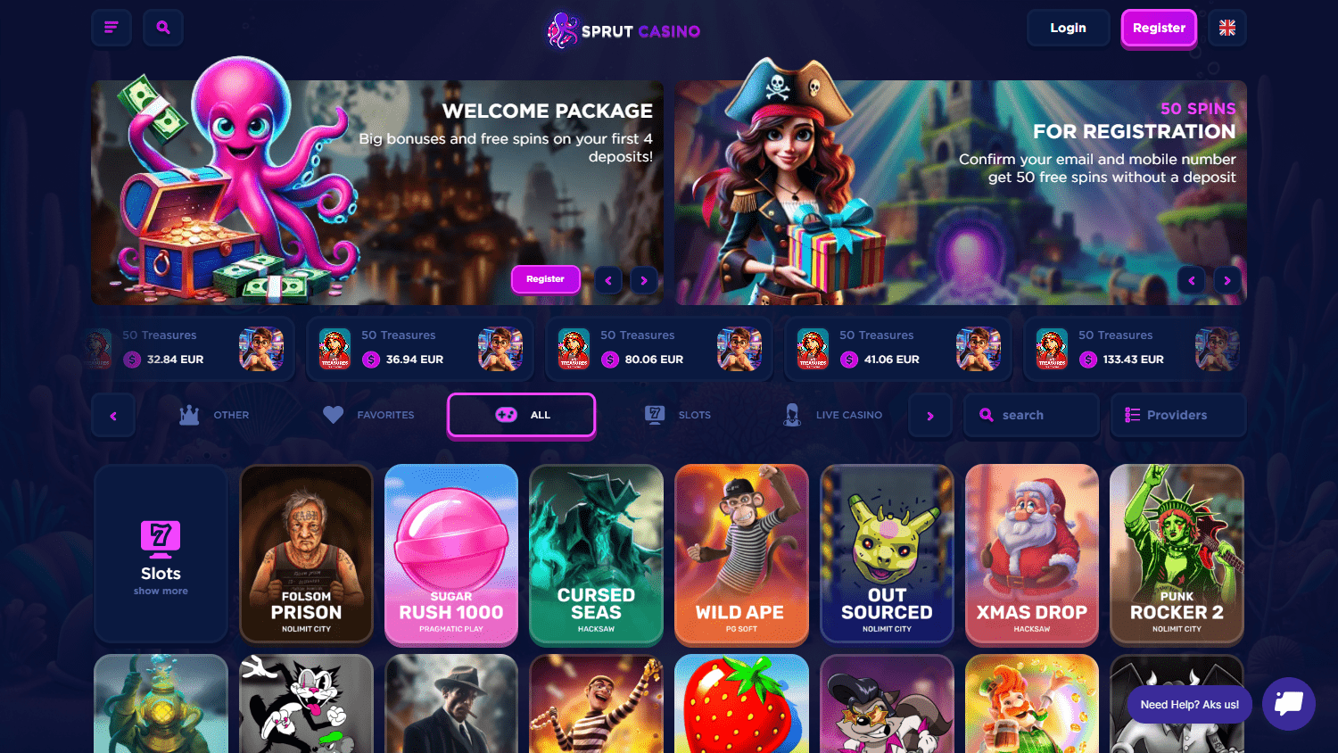 Sprut_Casino_homepage_desktop
