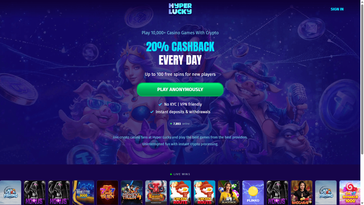 hyper_lucky_casino_homepage_desktop