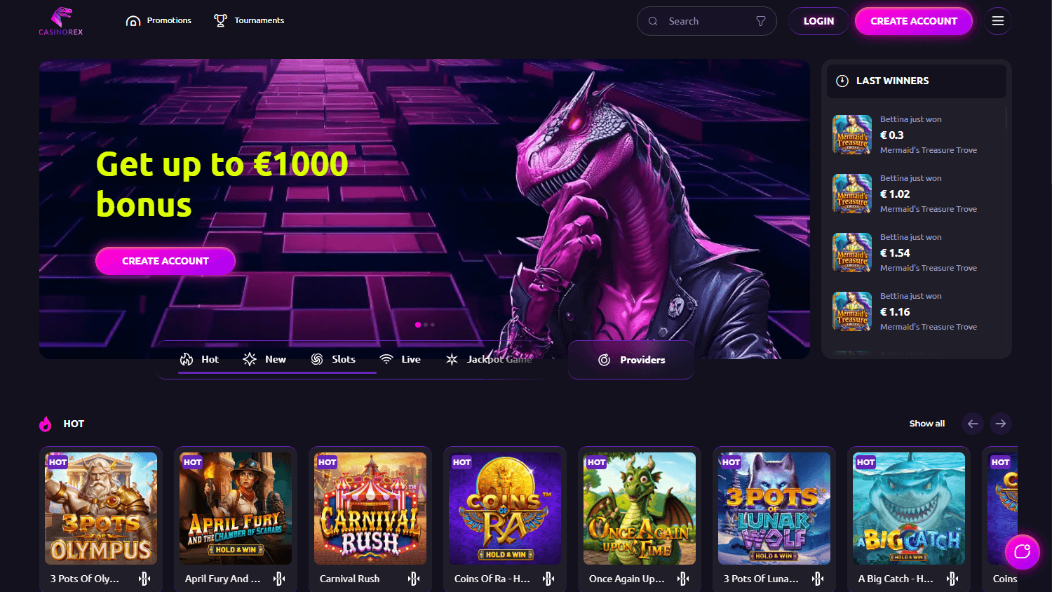 Casinorex_homepage_desktop