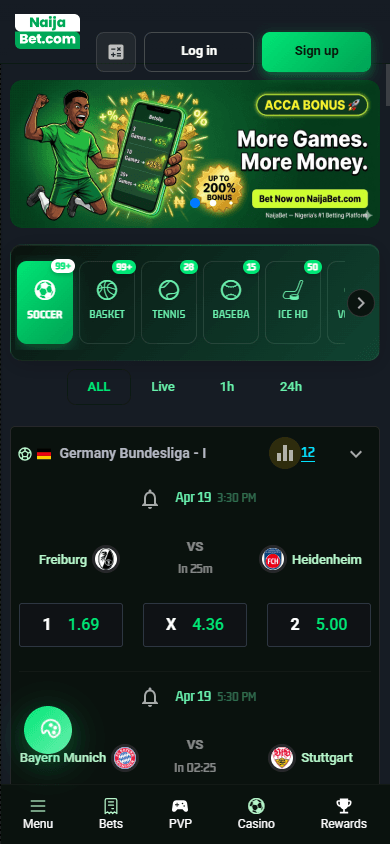 NaijaBet_Casino_homepage_mobile