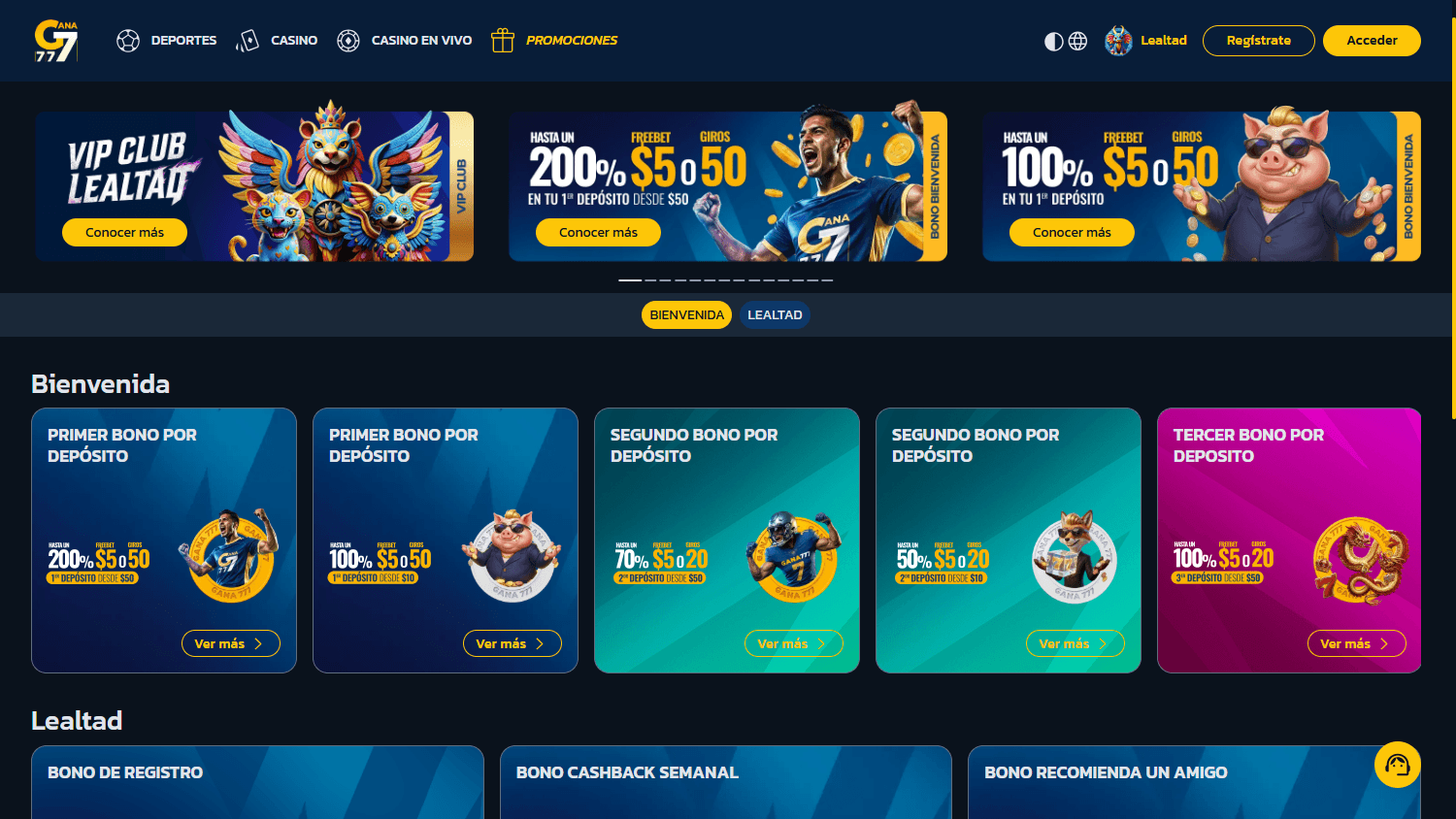 Gana777_Casino_SV_promotions_desktop