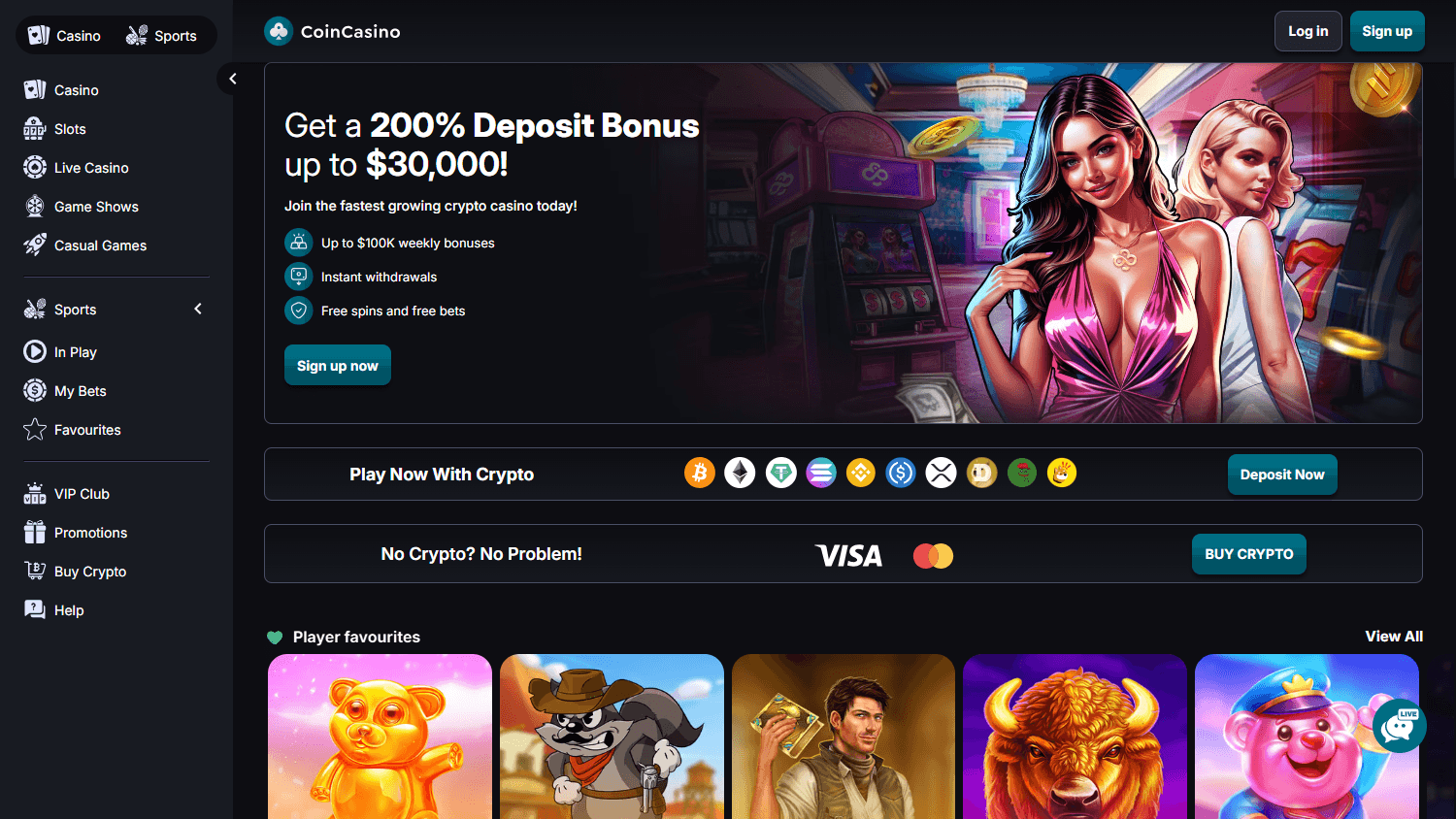 coincasino.pro_homepage_desktop