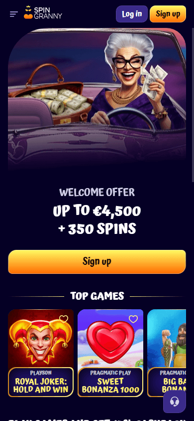 veilig welkomstpakket bij Spingranny Casino