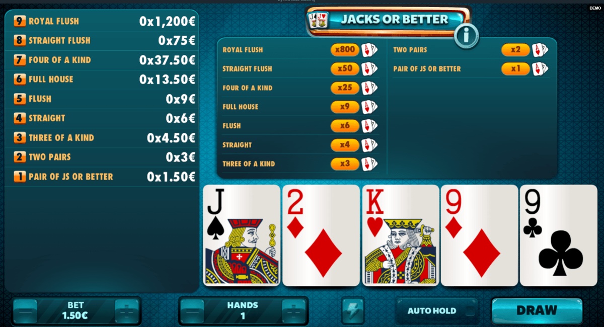 jacks-or-better-video-poker-game-from-red-rake-gaming