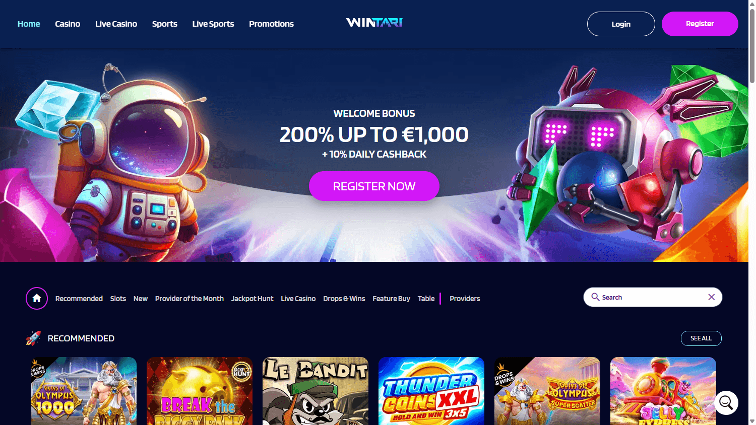 wintari_casino_homepage_desktop