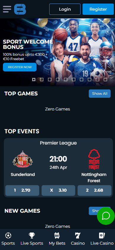 ExclusiveBet_Casino_homepage_mobile