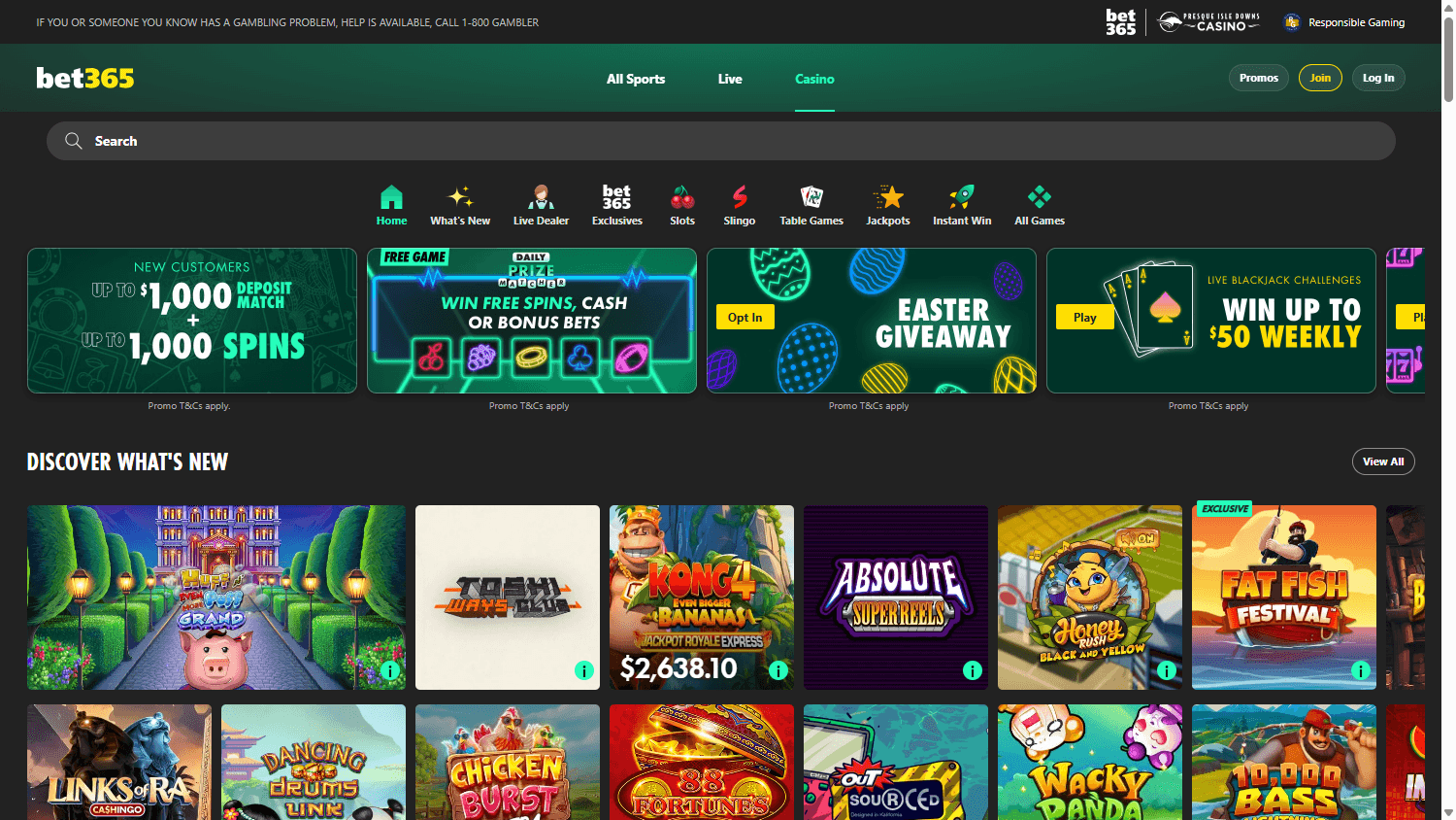 bet365_Casino_PA_homepage_desktop