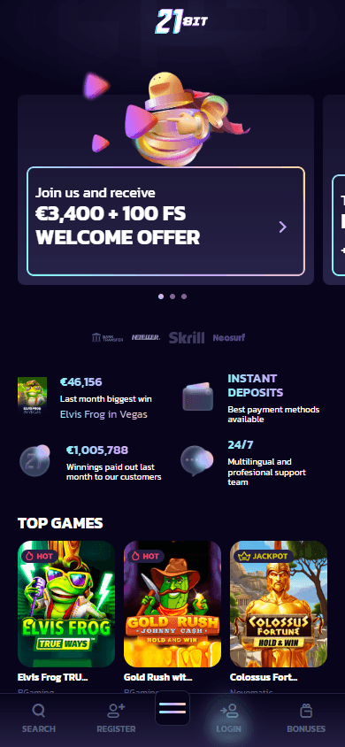 21bit_casino_homepage_mobile